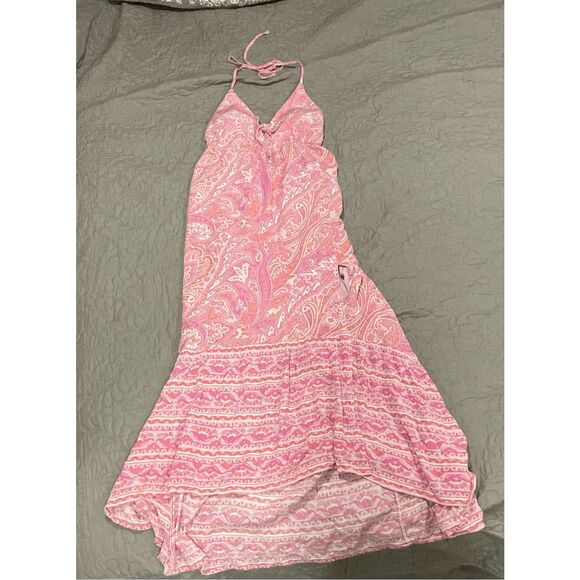 Hollister Pink Paisley Print Small Halter Y2K Style New - Picture 3 of 10